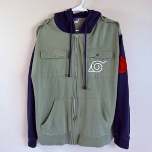 Naruto Shippuden Zip Hoodie XL Hidden Leaf Village Cosplay Anime Jacket